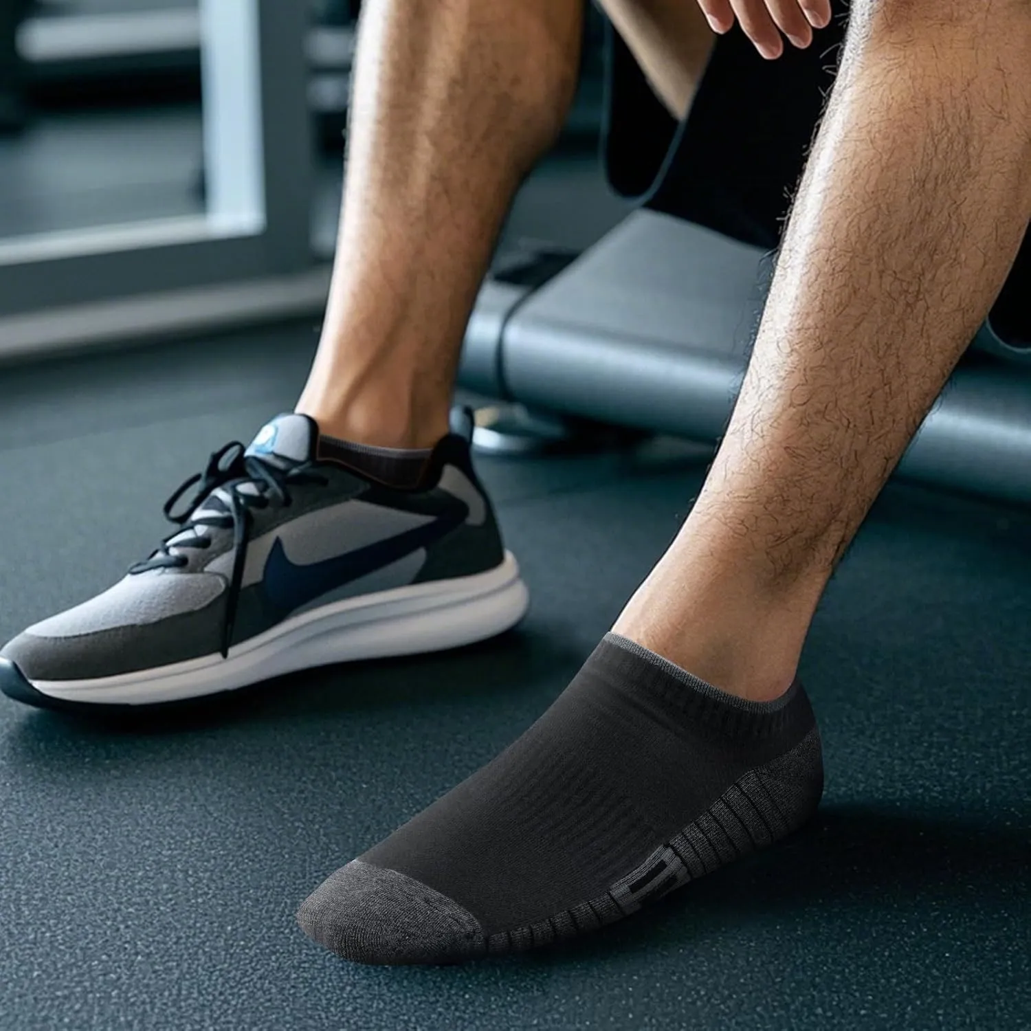 Men's Bamboo Viscose Ankle Socks For Men, Breathable Anti-Odor Lightweight Thin Low Cut Mens Socks