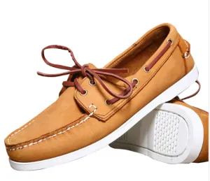 Men's Boat Shoes Leather