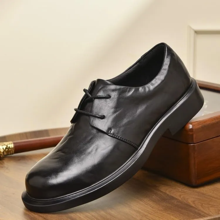 Men's Breathable Leather Wingtip Brogue Oxfords Classic Lace-up Formal Tuxedo Derby Shoes Comfortable Non-Slip Low Top Business Work Shoes