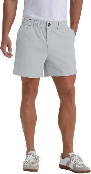 Mens Casual Shorts Summer Casual Lightweight Slim Fit Elastic Waist Athletic Shorts with Pockets