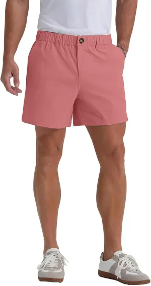 Mens Casual Shorts Summer Casual Lightweight Slim Fit Elastic Waist Athletic Shorts with Pockets