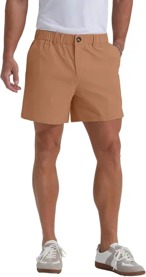 Mens Casual Shorts Summer Casual Lightweight Slim Fit Elastic Waist Athletic Shorts with Pockets