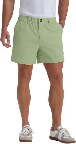 Mens Casual Shorts Summer Casual Lightweight Slim Fit Elastic Waist Athletic Shorts with Pockets