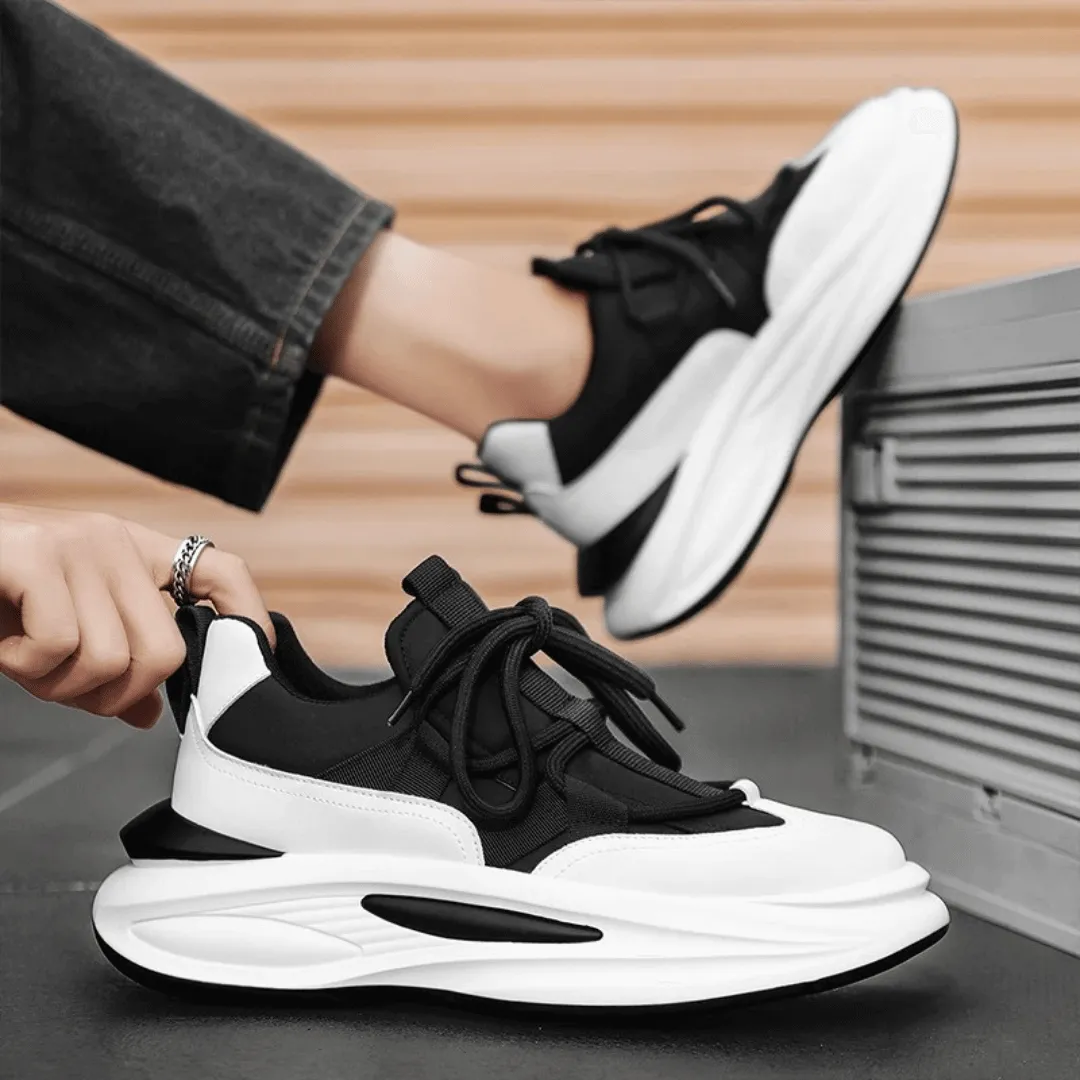 Men's Chunky Sneakers: Cushioned, Sporty Lace-Up Design