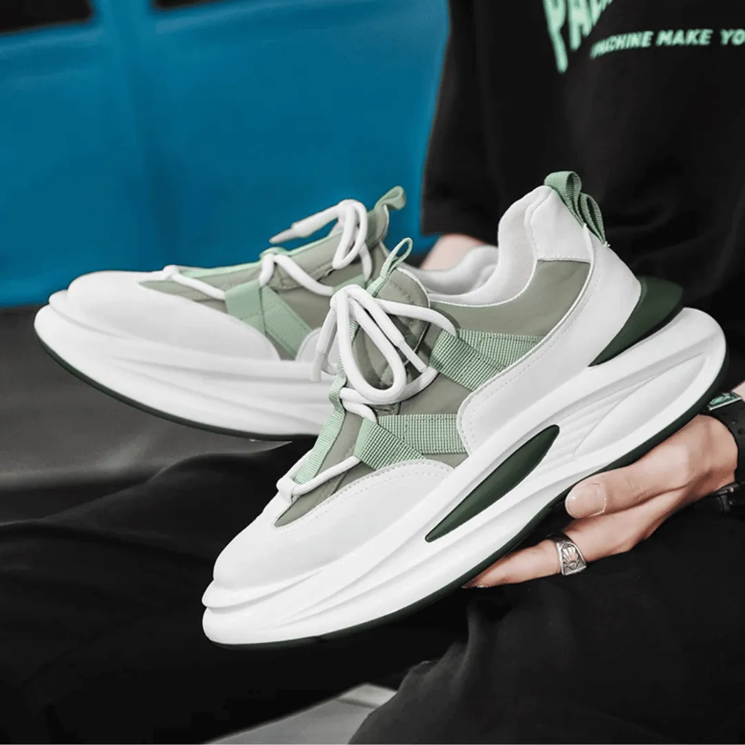 Men's Chunky Sneakers: Cushioned, Sporty Lace-Up Design