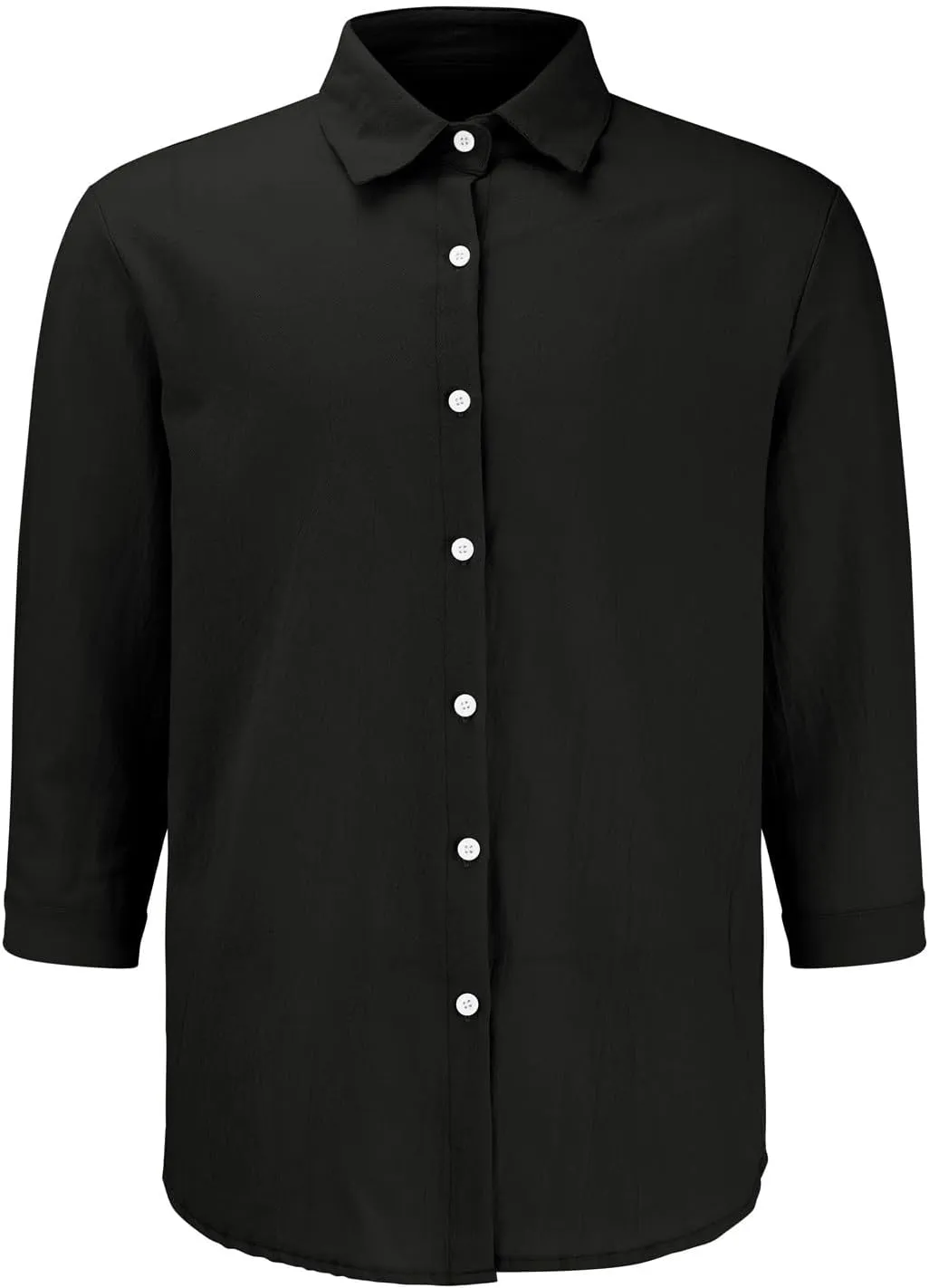 Men's Cotton Linen Shirts Plus Size Loose Button Down Long Sleeve Beach Wedding Shirt Casual Summer Solid Tropical Top