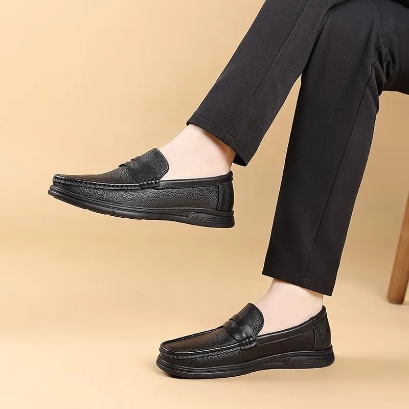 Men's Dressy Suit Tuxedo Metal Shoelaces Weeding Prom Derby Shoes Comfortable Round Toe Loafers