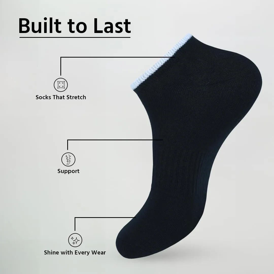Mens No Show Socks |Pack of 3| Non Slip Invisible Low Cut Athletic Running Novelty Casual Invisible Liner Sock