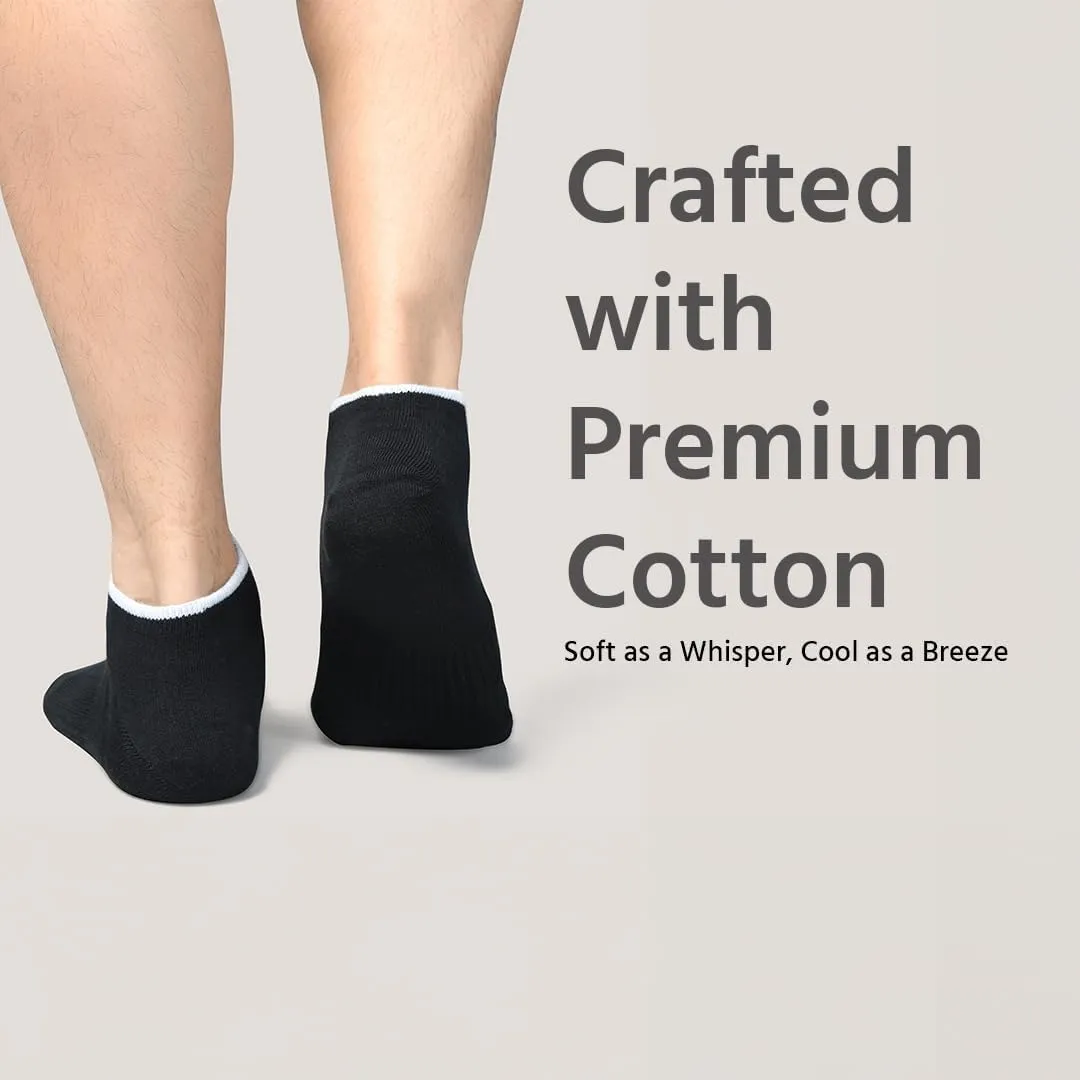 Mens No Show Socks |Pack of 4| Non Slip Invisible Low Cut Athletic Running Novelty Casual Invisible Liner Sock