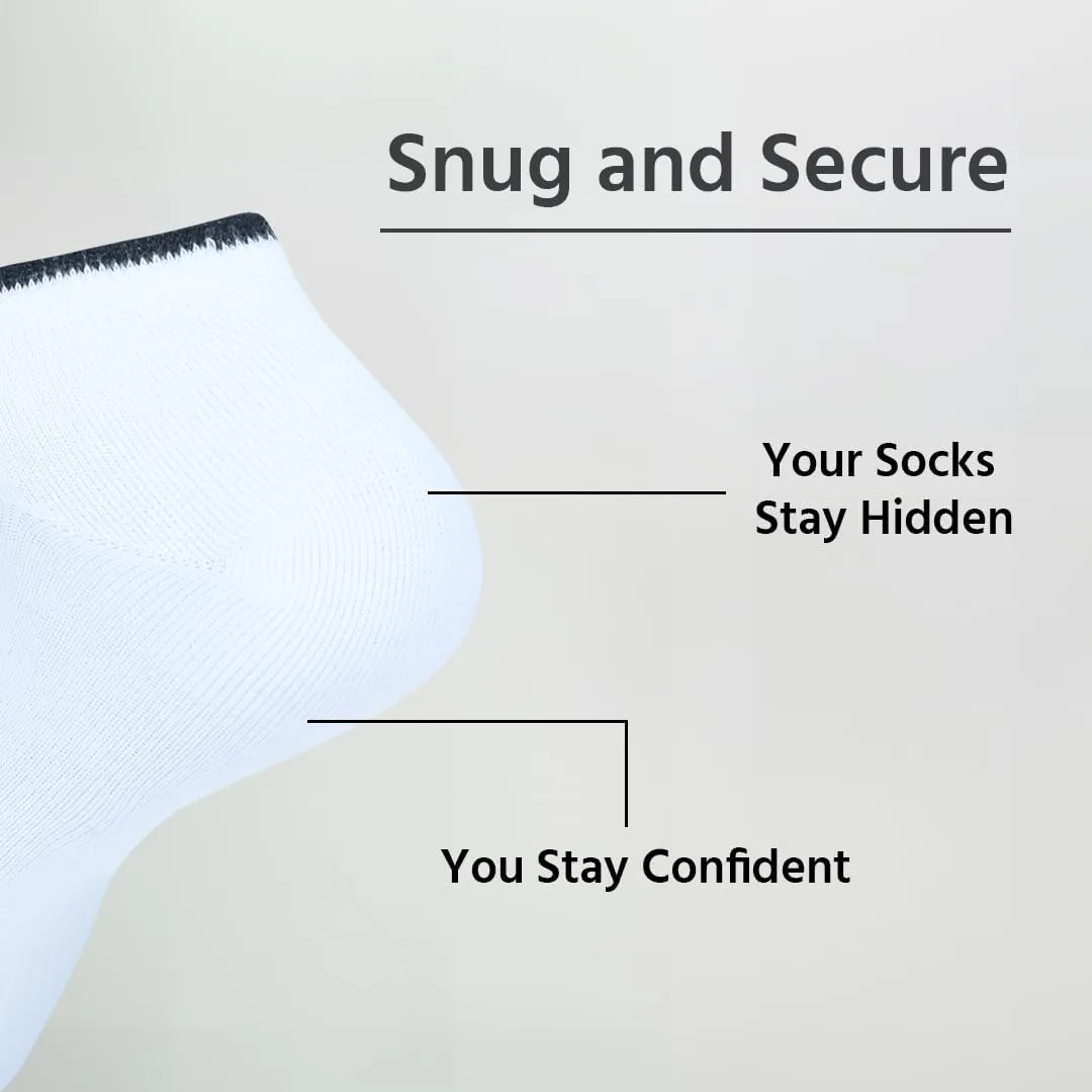 Mens No Show Socks |Pack of 4| Non Slip Invisible Low Cut Athletic Running Novelty Casual Invisible Liner Sock
