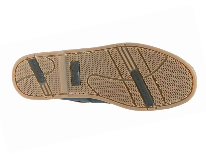 Mens Rdek Moccasin Boat Shoes Leather Brown