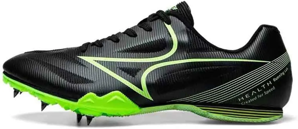 Mens Womens Track Spikes Shoes, Lightweight Distance Running Sprint Sneakers Breathable Athletic Race Jumping Trainers