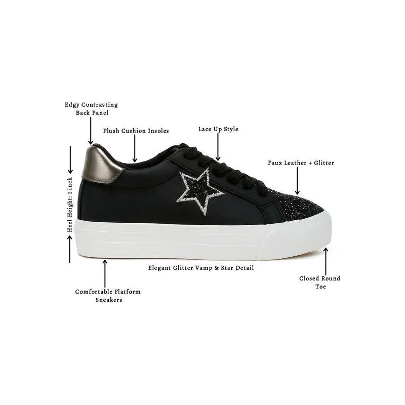 Merida Glitter Patch Chunky Sneakers