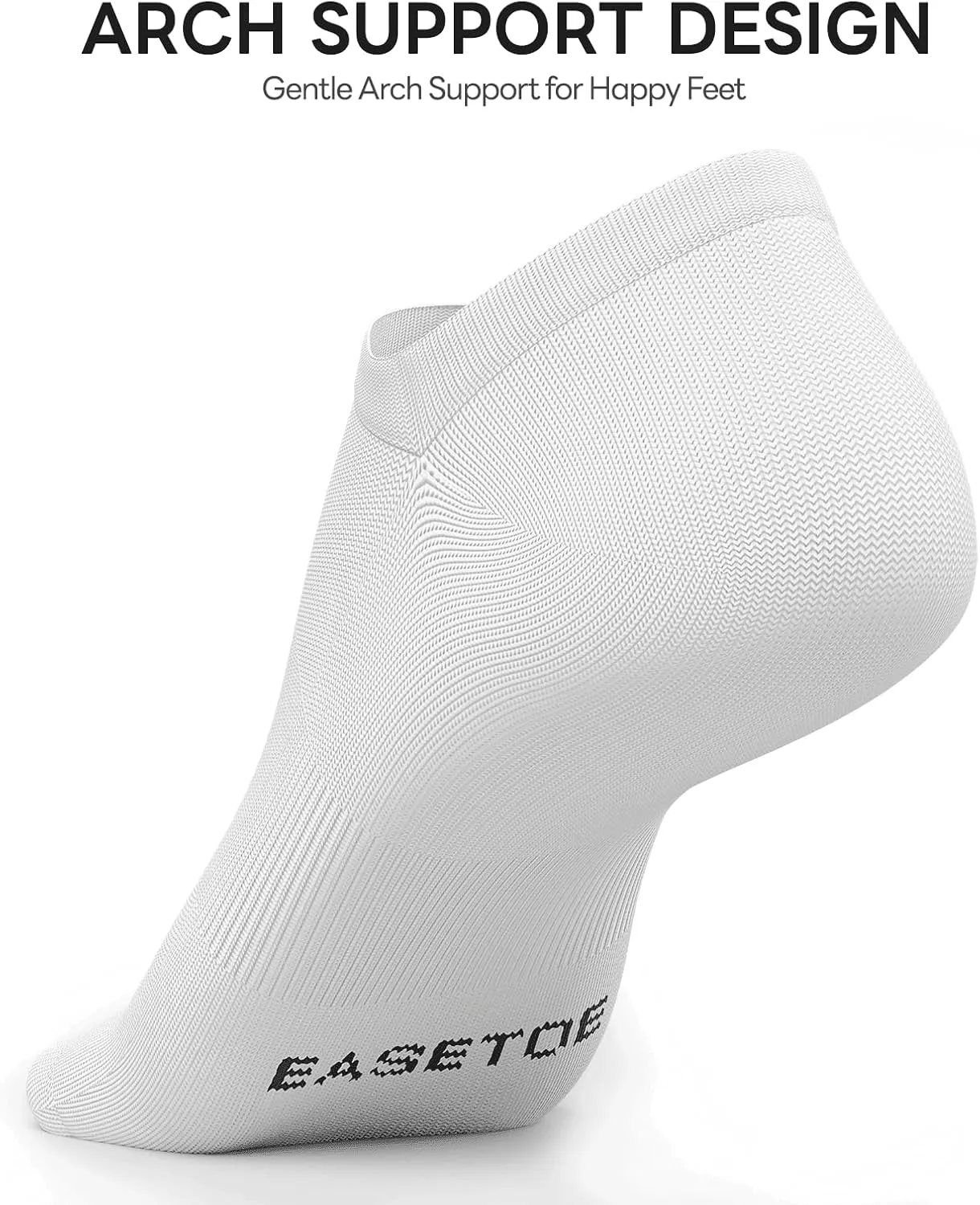 No Show Socks Womens, Premium Cotton Low Cut Non Slip Invisible Liner Socks 4/8 Pairs