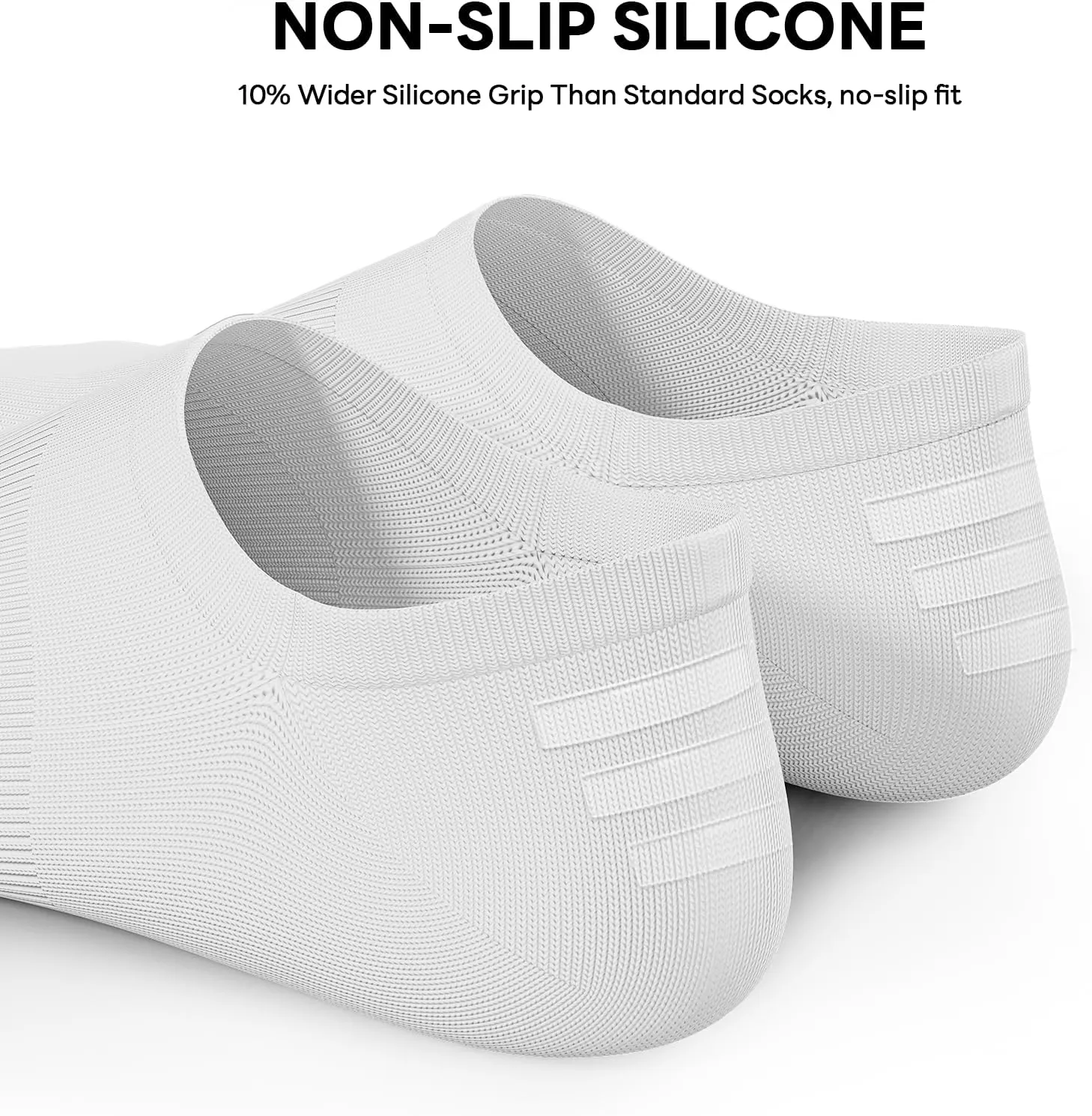 No Show Socks Womens, Premium Cotton Low Cut Non Slip Invisible Liner Socks 4/8 Pairs