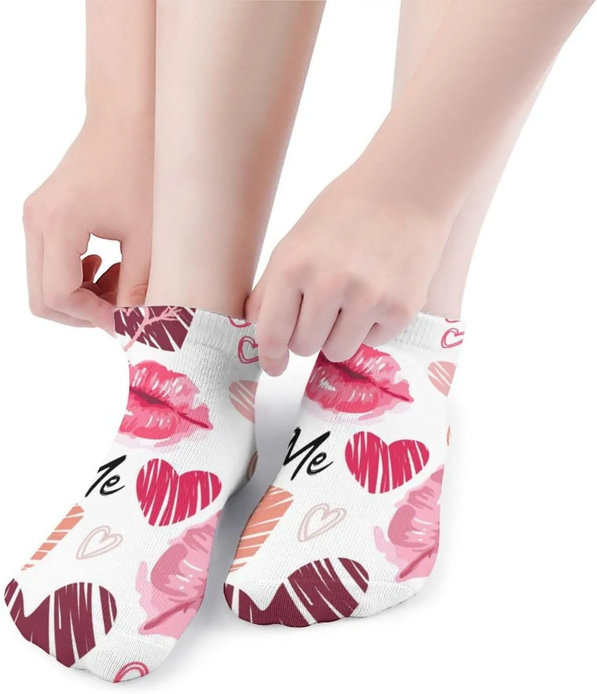 Novelty Low Cut Socks for Women, Casual Soft Athletic Ankle Socks Breathable Running Crew Socks, 5 Pair
