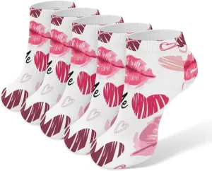 Novelty Low Cut Socks for Women, Casual Soft Athletic Ankle Socks Breathable Running Crew Socks, 5 Pair