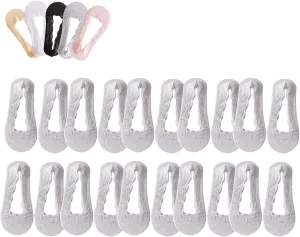 Pleteffect Socks, Mesh Lace No Show Liner Socks for Women, Ultra-Thin Breathable Soft Invisible Non-slip Sockss