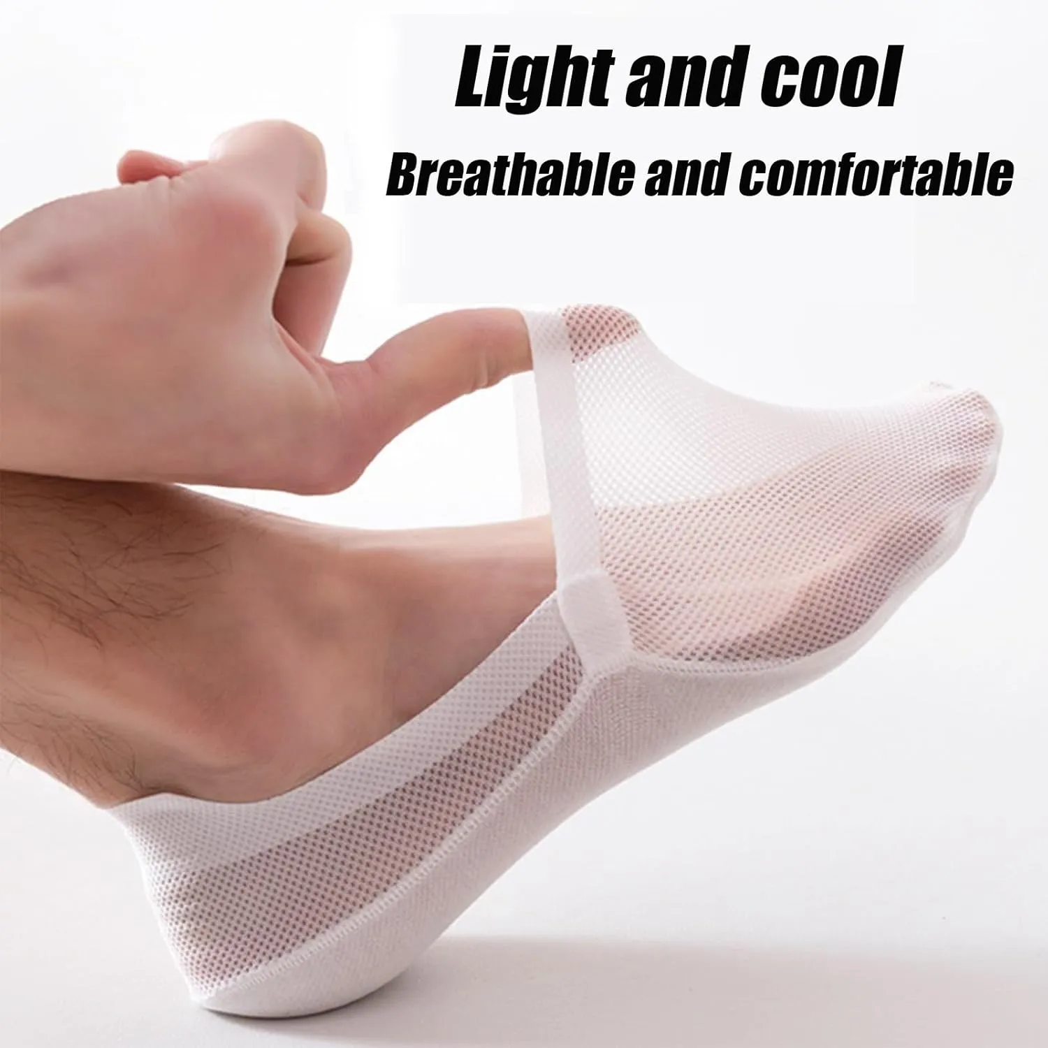 Repertoire Socks, Repertoire Ultra Thin Liner Socks Non Slip, Ice Silk Breathable Combed Cotton No Show Sock for Women Men(3pcs-B)