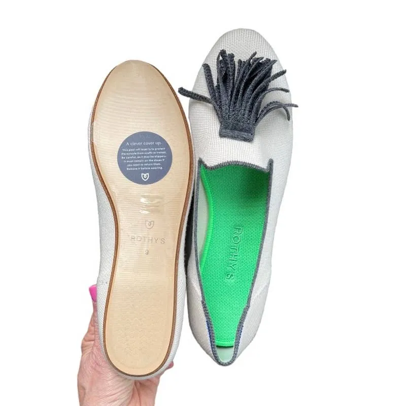Rothy’s Tassel Loafers Flats Shoes Comfort Size 9 New