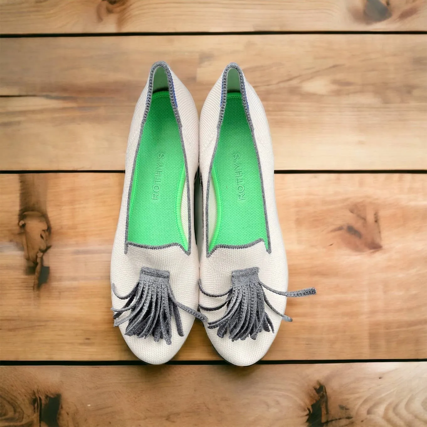 Rothy’s Tassel Loafers Flats Shoes Comfort Size 9 New