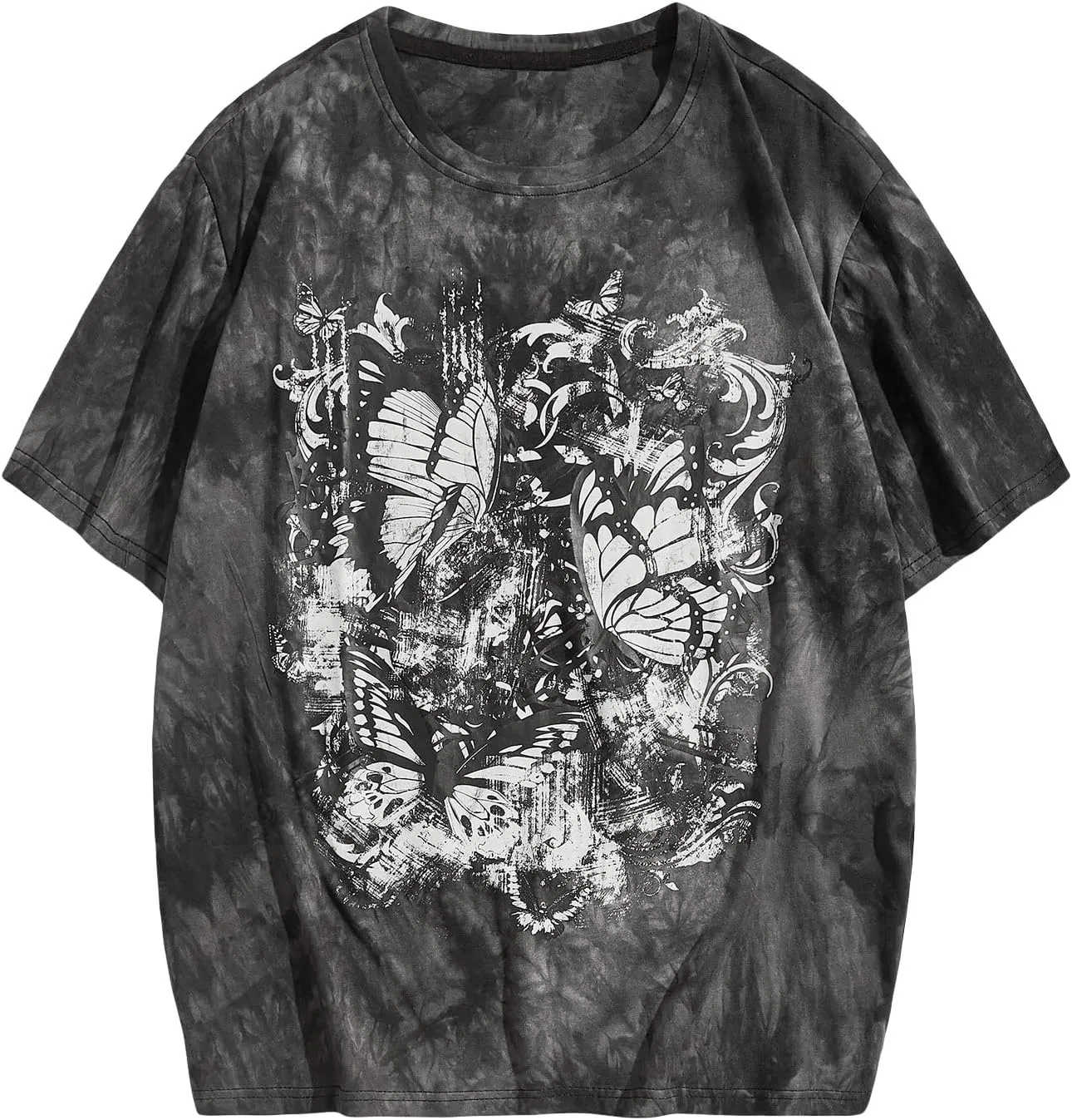 SHENHE Men's Casual Letter Print Short Sleeve Round Neck Regular Fit T Shirt Tops