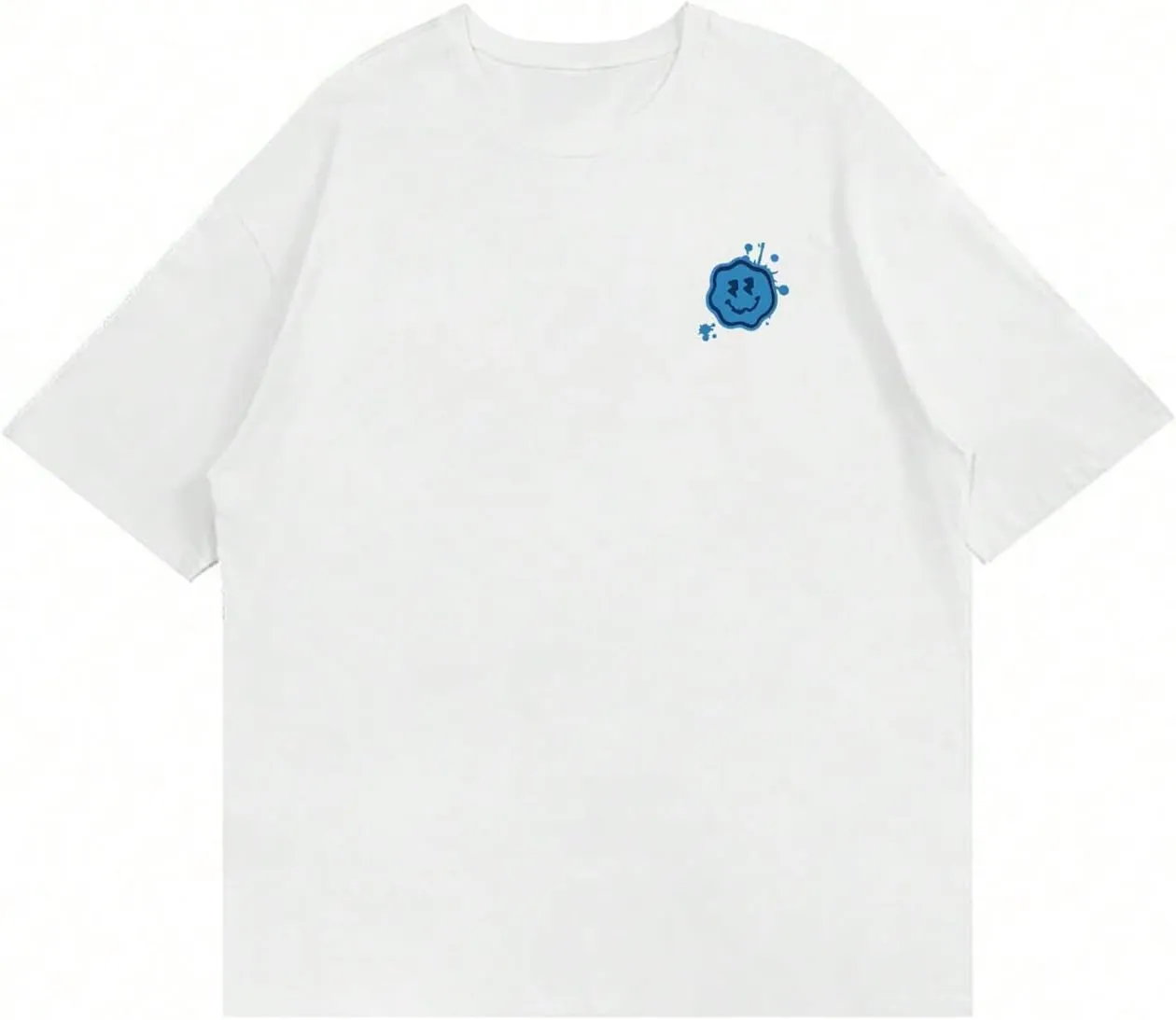 SHENHE Men's Casual Letter Print Short Sleeve Round Neck Regular Fit T Shirt Tops