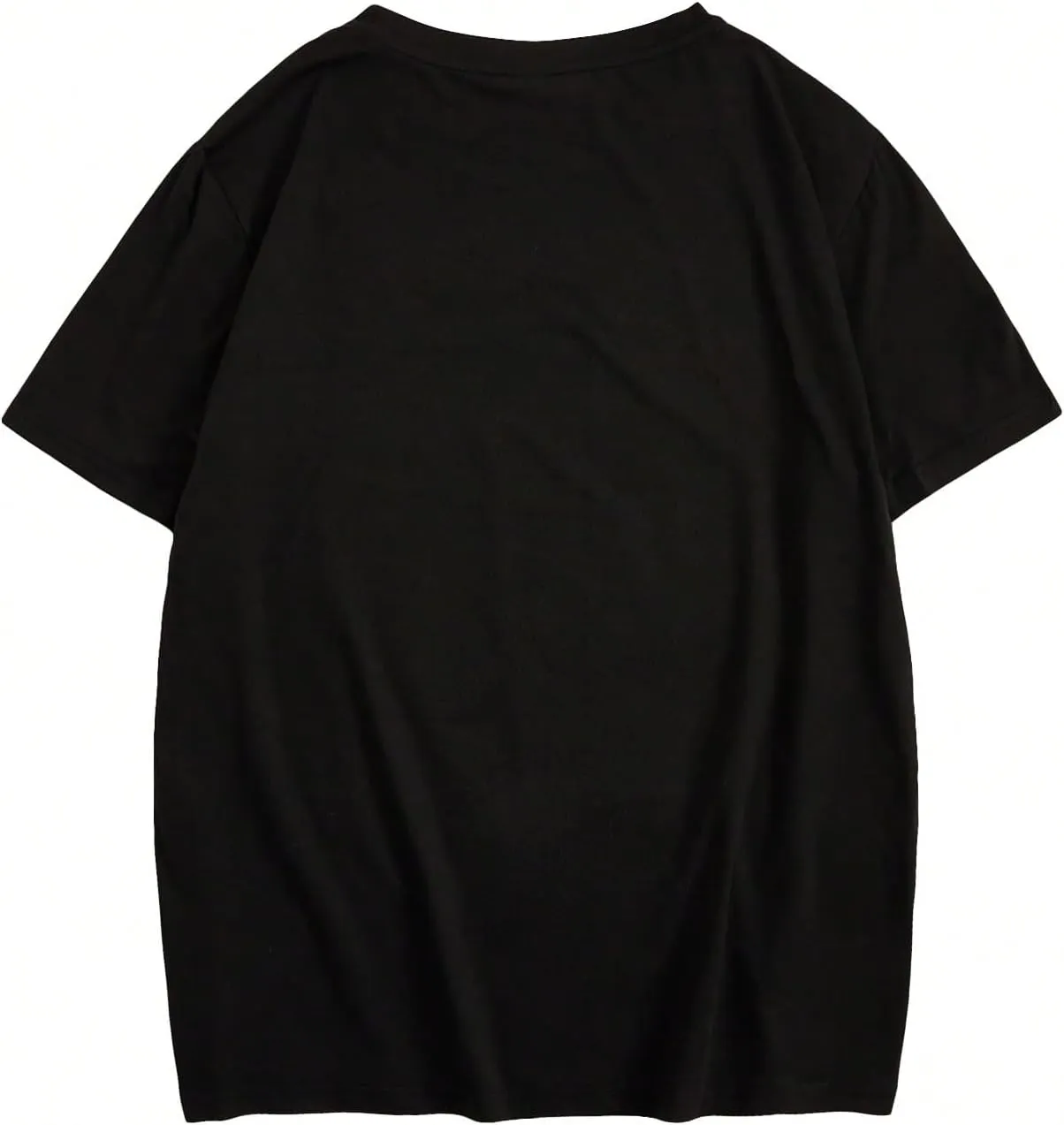 SHENHE Men's Casual Letter Print Short Sleeve Round Neck Regular Fit T Shirt Tops