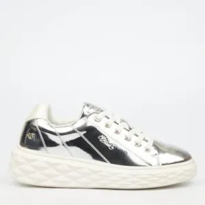 Silver Chunky Miss Black Sneaker  - Choo 1