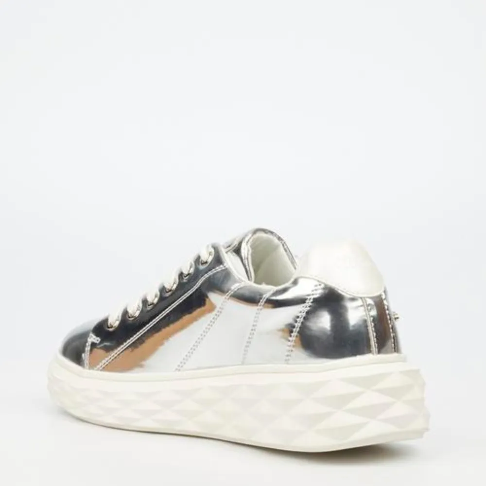 Silver Chunky Miss Black Sneaker  - Choo 1