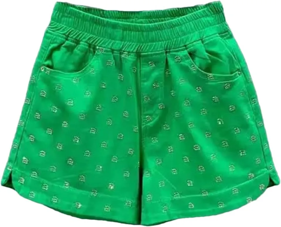 Spring Summer Raw Edge Denim Shorts Women Vintage High Waist Distressed Casual Weekend Style
