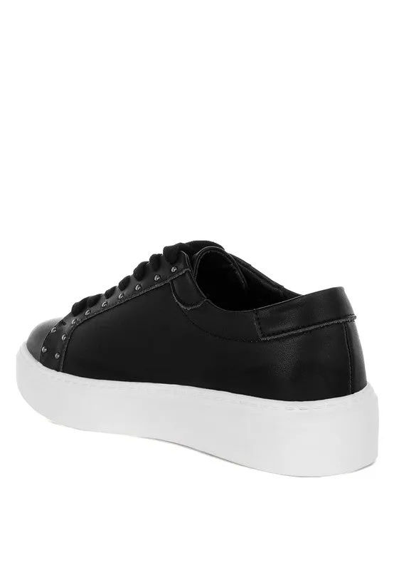 Strider Studs Embellished Chunky Sneakers for Stylish Comfort