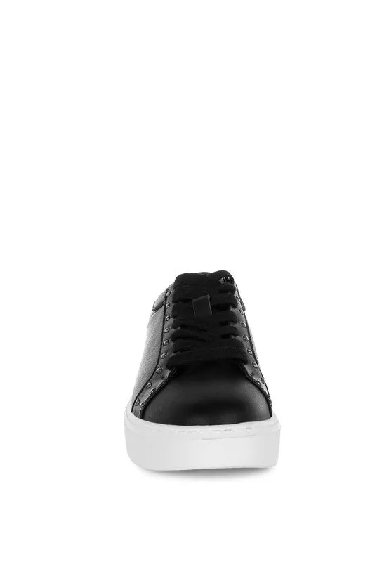 Strider Studs Embellished Chunky Sneakers for Stylish Comfort