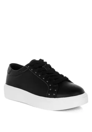Strider Studs Embellished Chunky Sneakers for Stylish Comfort