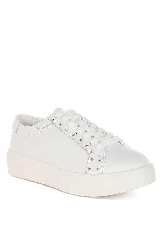 Strider Studs Embellished Chunky Sneakers for Stylish Comfort