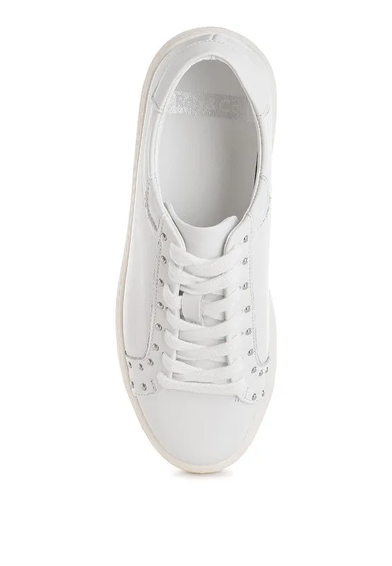 Strider Studs Embellished Chunky Sneakers for Stylish Comfort