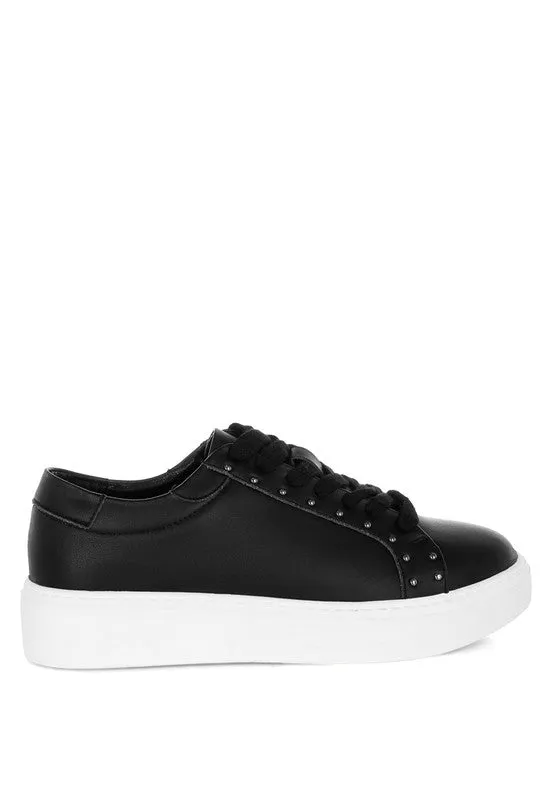 Strider Studs Embellished Chunky Sneakers for Stylish Comfort