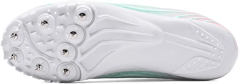 Succttssful Mens Breathable Track and Field Shoes for Jumping - Womens Lightweight Professional Track Race Shoes for Running