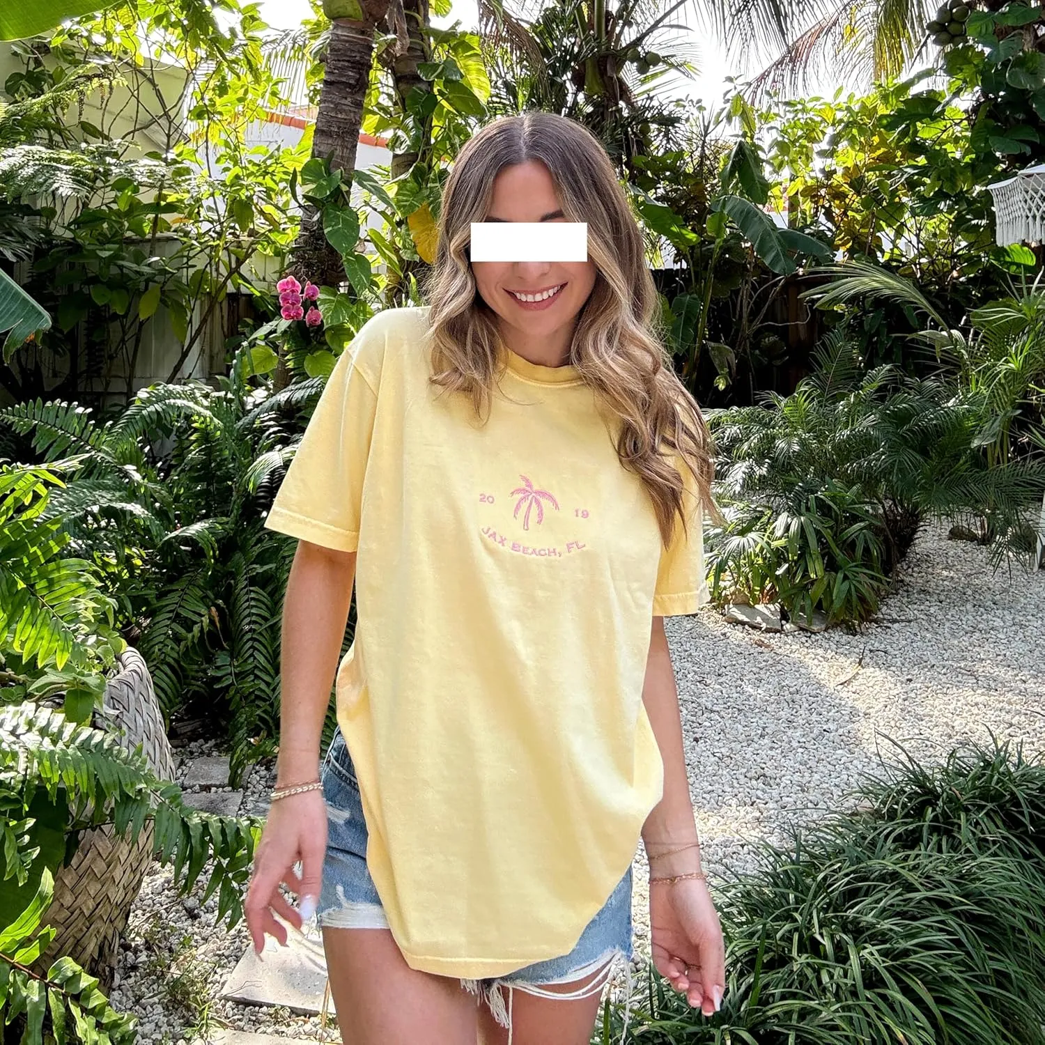 Summer Oversized Flower Graphic Tees Y2k Coastal Beach Palm Surfboard Tops Baggy T-Shirts Teen Girls Preppy Clothes