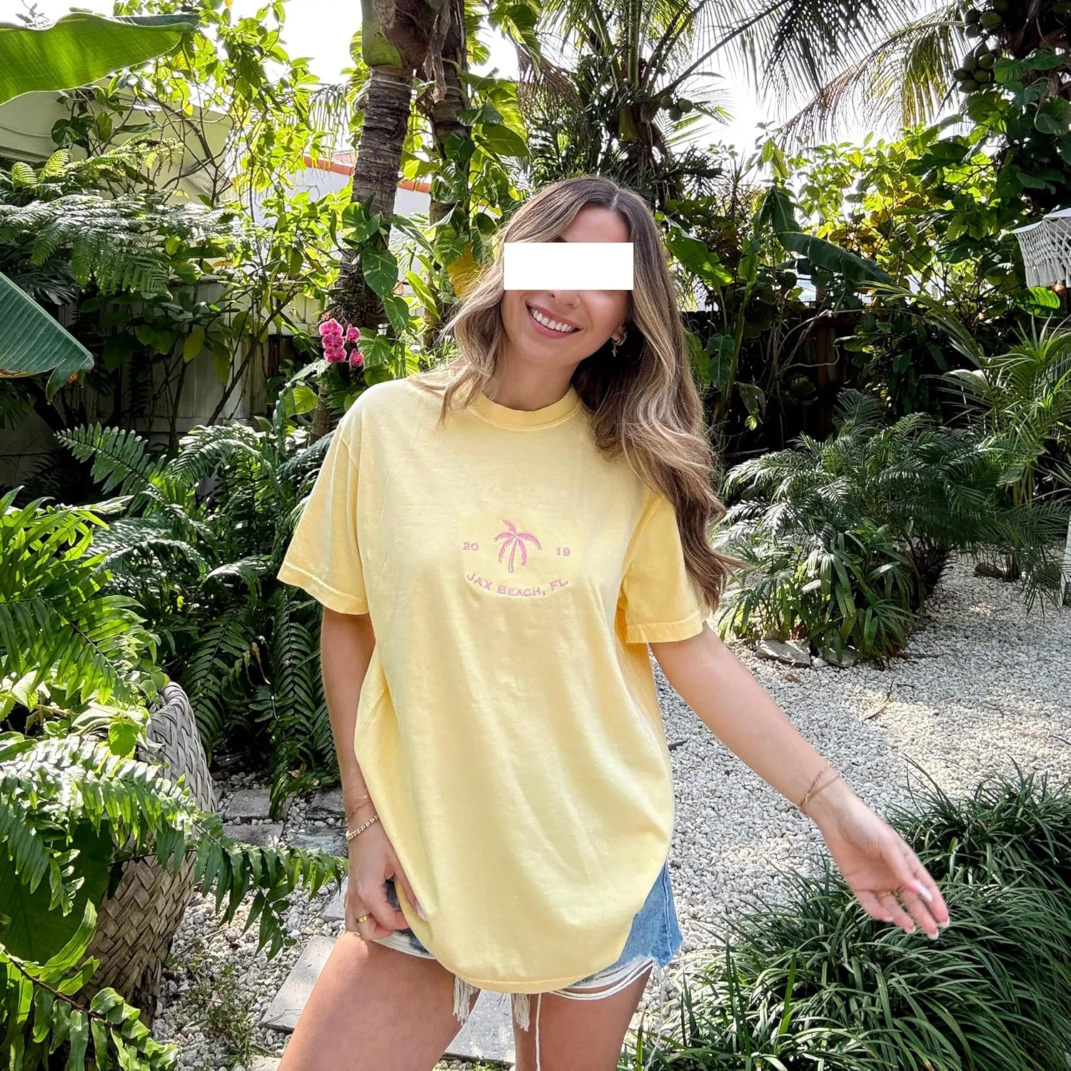 Summer Oversized Flower Graphic Tees Y2k Coastal Beach Palm Surfboard Tops Baggy T-Shirts Teen Girls Preppy Clothes