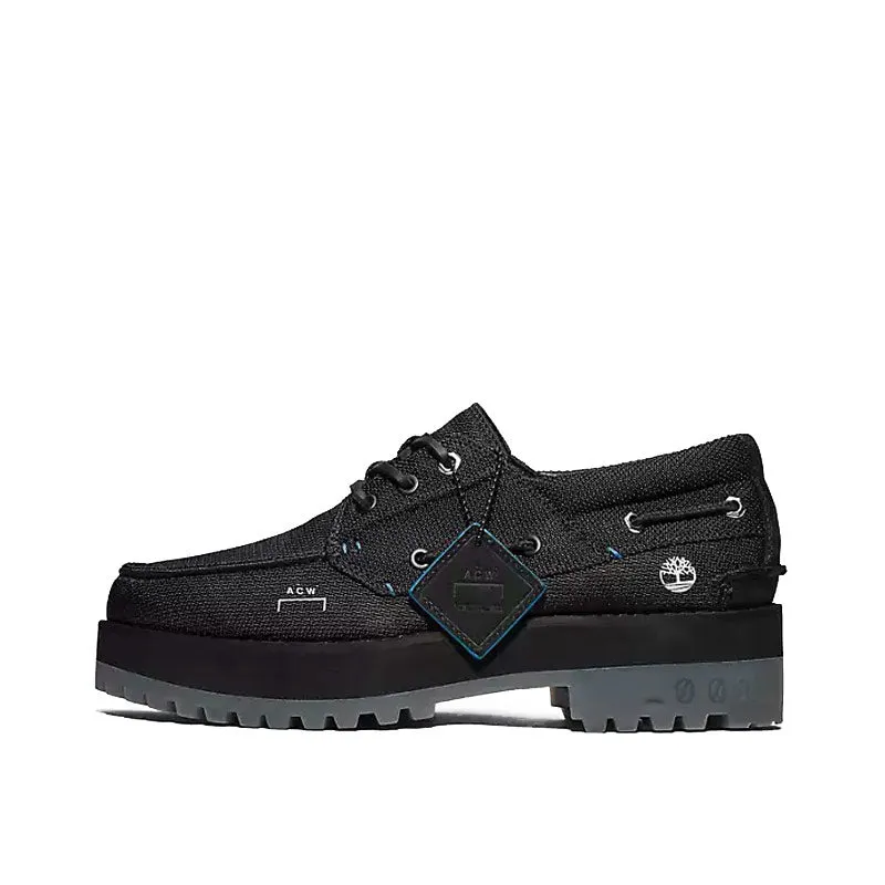 Timberland Women's Future 73 3eye Boat Shoes Black x A-COLD-WALL*