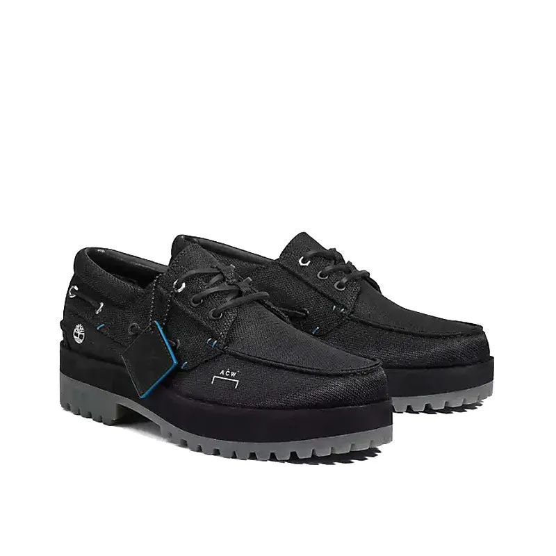 Timberland Women's Future 73 3eye Boat Shoes Black x A-COLD-WALL*