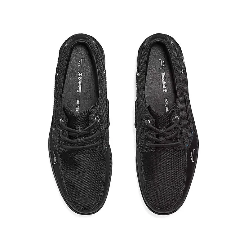 Timberland Women's Future 73 3eye Boat Shoes Black x A-COLD-WALL*