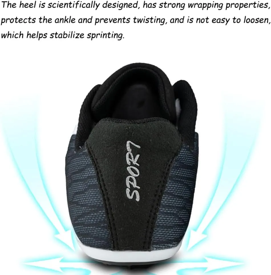 Track and Field Spike Shoes Running Sprint Shoes Track and Field Shoes 8 Nails Breathable Lightweight Professional Athletic training Shoes Mesh leather Buffer Unisex(Boys, Girls,Womens, Mens),35-45 EU