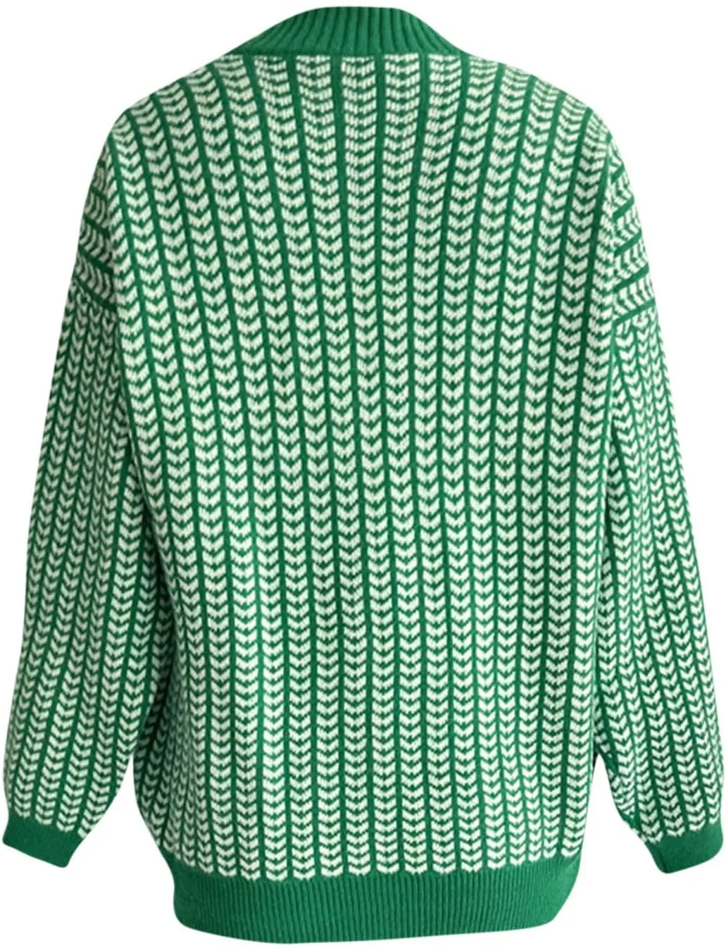 Trendy Oversized Cardigan for Women 2024 Open Front Chunky Knit Sweaters Long Sleeve Knit V Neck Outerwear Coats