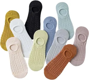 Ujicde Women No Show Socks,10/20 Pairs Boat Socks, Ultra Thin Breathable Dry Fit Low Cut Running Ankle Solid Color Socks(20pairs)