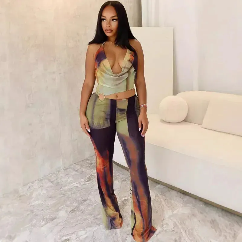 Unapologetic Vintage Panelled Halter Jumpsuit