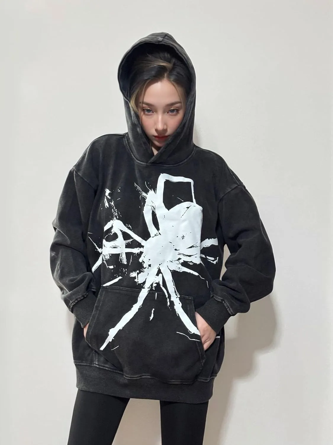 Unisex 3D Blood Hand/Spider Horror Hoodie Dark Streetwear Gothic Punk High Street Fashion Halloween Must-Have