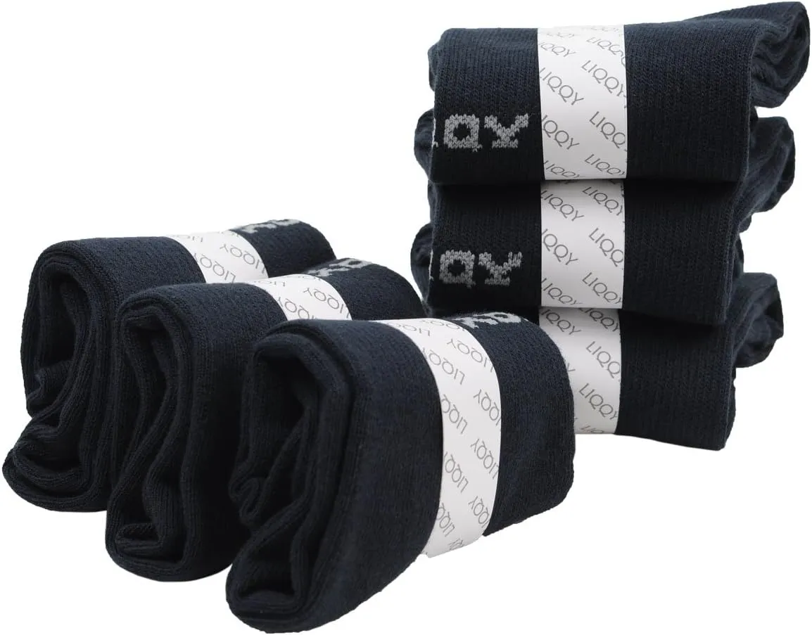 Unisex Women's 6 Pack No Show Low Cut Work Socks with Arch Support