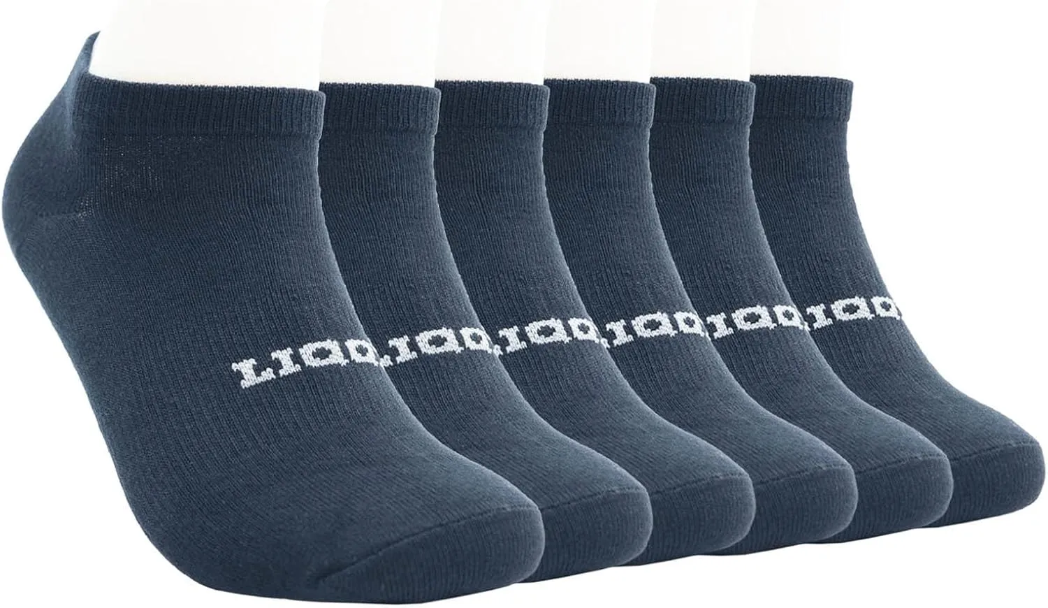 Unisex Women's 6 Pack No Show Low Cut Work Socks with Arch Support